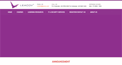Desktop Screenshot of leacov.com